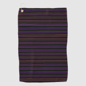 Serviette de golf à motif rayé violet profond vint (Devant)
