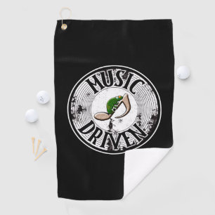Serviette de golf à musique