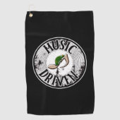 Serviette de golf à musique (Devant)