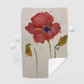 Serviette de golf à pavot à eau (En situation)