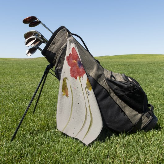 Serviette de golf à pavot à eau (Vert)