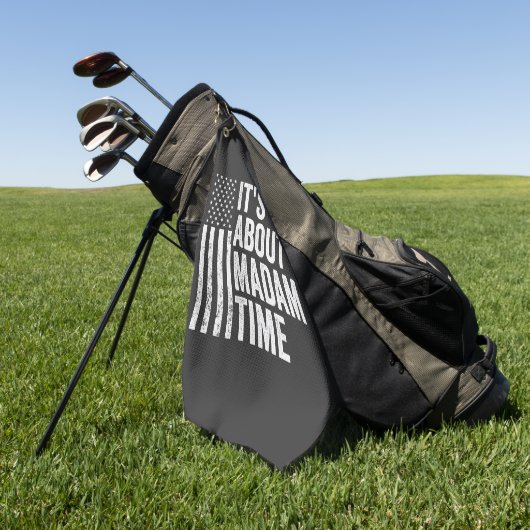 Serviette De Golf A propos de l'élection démocrate de Time Harris (Vert)