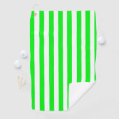Serviette de golf à rayures vertes (En situation)
