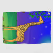 Serviette de golf à thème Giraffe (Horizontal)