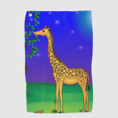 Serviette de golf à thème Giraffe (Devant)