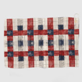 Serviette de golf à treillis Americana (Horizontal)