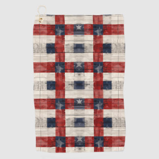 Serviette de golf à treillis Americana