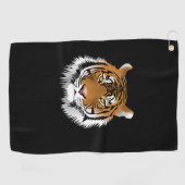 Serviette de golf à visage de tigre (Horizontal)