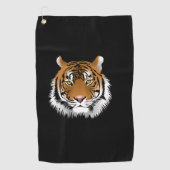 Serviette de golf à visage de tigre (Devant)