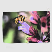 Serviette De Golf Abeille et fleur gtcnm (Horizontal)