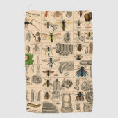 Serviette De Golf Abeille Insecte Bug Wasp Histoire naturelle abeill (Devant)
