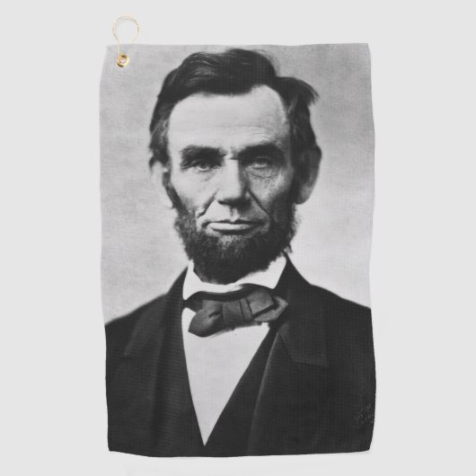 Serviette De Golf Abraham Lincoln : 16ème Président de l'Amérique (Devant)