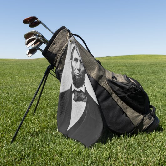 Serviette De Golf Abraham Lincoln : 16ème Président de l'Amérique (Vert)