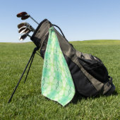 Serviette De Golf Abstrait (Vert)