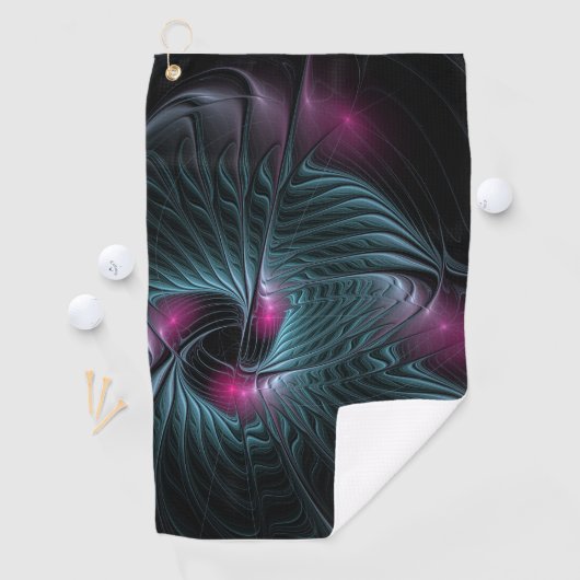 Serviette De Golf Abstrait Imaginaire coloré fractal (En situation)