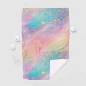 Serviette De Golf Abstrait Pastel Parties scintillant Motif sans cou (En situation)