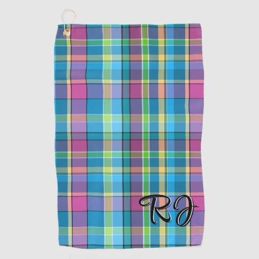 Serviette De Golf Accessoire de golf Handsome Plaid Personnalisé (Devant)