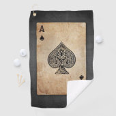 Serviette De Golf Ace of spades (En situation)