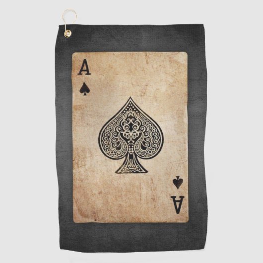Serviette De Golf Ace of spades (Devant)