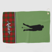 Serviette De Golf Adair Tartan Golf Serviette Son (Horizontal)