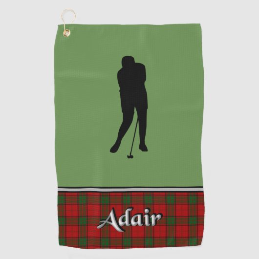Serviette De Golf Adair Tartan Golf Serviette Son (Devant)