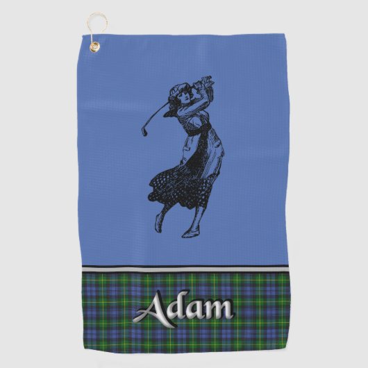 Serviette De Golf Adam Tartan Golf Towel Her (Devant)
