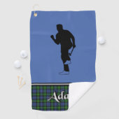 Serviette de golf Adam Tartan His (En situation)