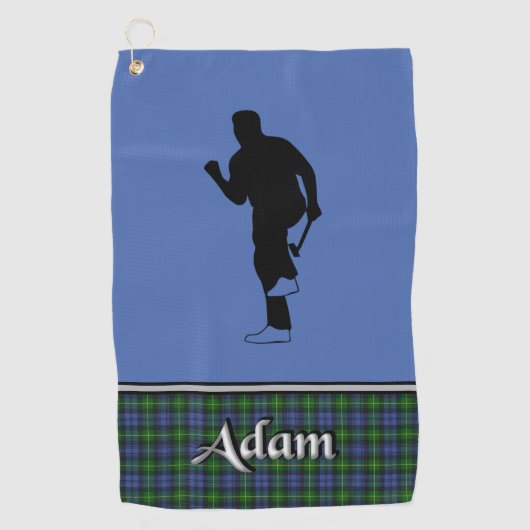 Serviette de golf Adam Tartan His (Devant)