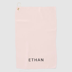 Serviette De Golf Additionnez votre nommé rougissent rose