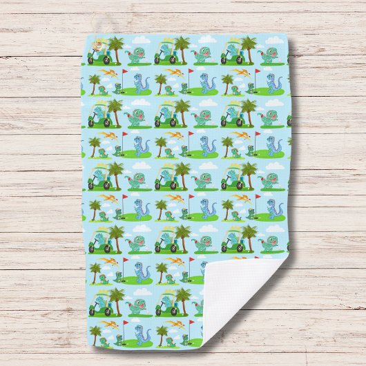 Serviette De Golf Adorable Dinosaur Golf Enfants Motif