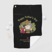 Serviette De Golf Adorable Handyman & Carpenter Garden Gnome (En situation)