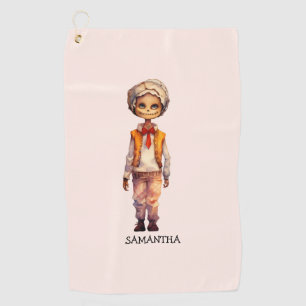 Serviette De Golf Adorable Kid Zombie - Jolie Halloween