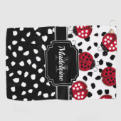 Serviette De Golf adorable Ladybugs (Horizontal)