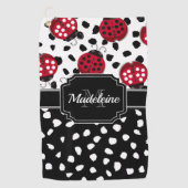 Serviette De Golf adorable Ladybugs (Devant)