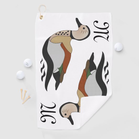 Serviette De Golf Adorable Ringed Teal Duck Swimming (En situation)