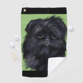 SERVIETTE DE GOLF AFFENPINSCHER (En situation)