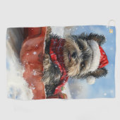 Serviette De Golf Affenpinscher Chien dans la corniche laissez-le ne (Horizontal)
