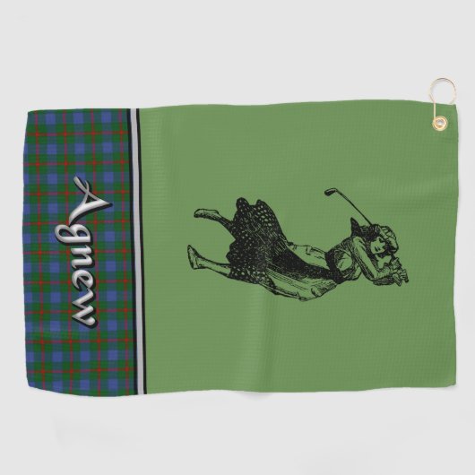 Serviette de golf Agnew Tartan (Horizontal)