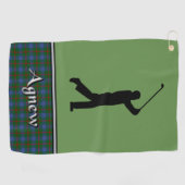 Serviette De Golf Agnew Tartan Golf Serviette Son (Horizontal)