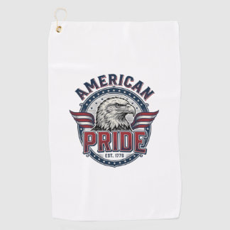 Serviette De Golf Aigle de Fierté Américaine Design Patriotique Vint