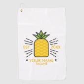 Serviette De Golf Aiguille de fruits cuits Monogrammes personnalisab (Devant)