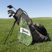 Serviette De Golf Aiguilles de pin par Kenneth Yoncich (Vert)