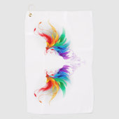 Serviette De Golf Ailes fluffy arc-en-ciel (Devant)