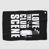 Serviette De Golf Aimer La Scène Club (Horizontal)