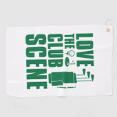 Serviette De Golf Aimer La Scène Club (Horizontal)