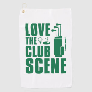 Serviette De Golf Aimer La Scène Club
