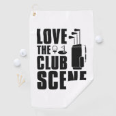 Serviette De Golf Aimer La Scène Club (En situation)
