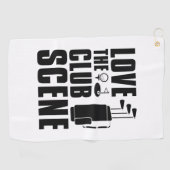 Serviette De Golf Aimer La Scène Club (Horizontal)