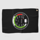 Serviette De Golf Air Speed Pilot Aviation Geek (Horizontal)