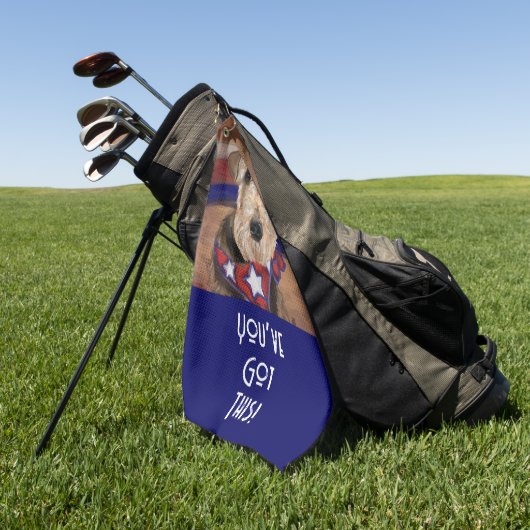 SERVIETTE DE GOLF AIREDALE TERRIER (Vert)